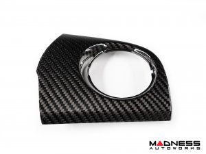 FIAT 500 Custom Dashboard - Carbon Fiber - Yellow Stripes - RHD